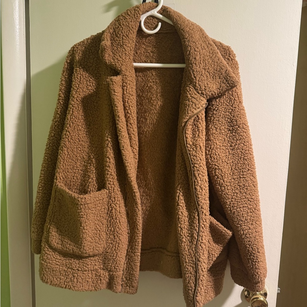 Teddy Coat Zip Up